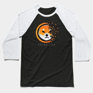 Shiba Inu - Crypto Token Coin - $SHIB - Digital Matrix - To The Moon Baseball T-Shirt